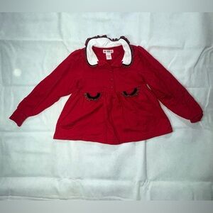 Vintage Gymboree Red dresswith Plaid Trim